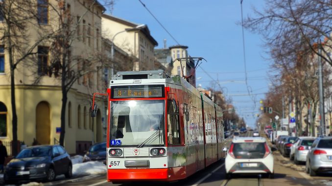 Straßenbahn Tram HAVAG Halle