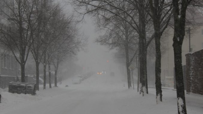 Straße Winter Schnee
