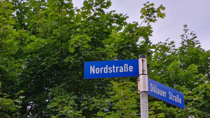 Nordstraße Schild