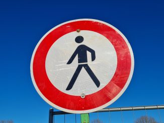 Fußgänger verboten