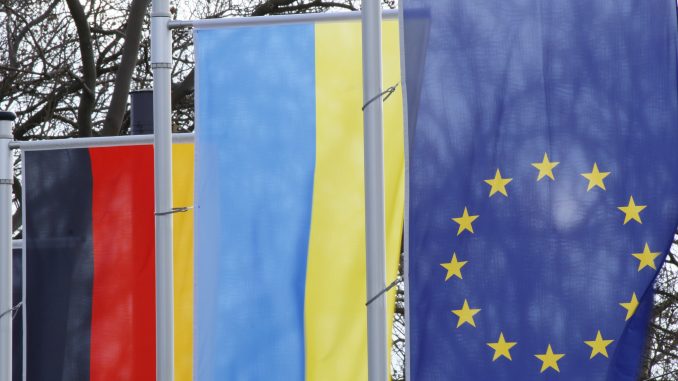 Flagge Europa Ukraine Deutschland