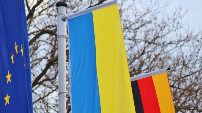 Flagge Ukraine Deutschland