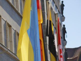 Halle (Saale) Flaggen Ukraine