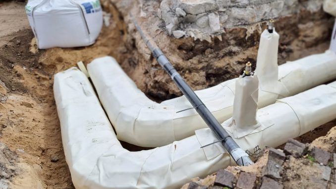 Gasleitung Baustelle