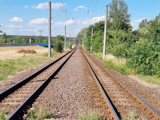 Gleise Strecke Merseburg