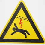 Warnung Oberleitung Stromschlag