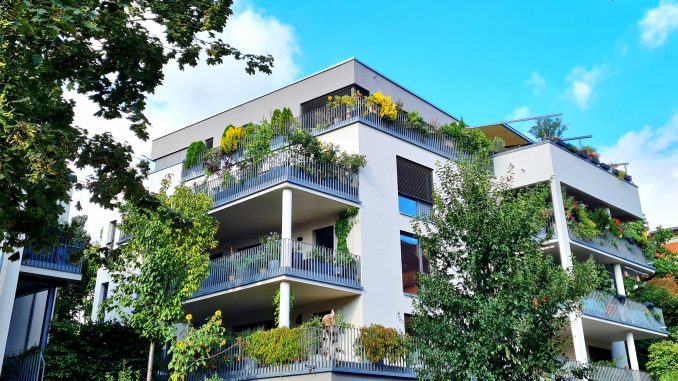 Wohnhaus Pflanzen Stadtgrün Klima