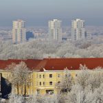Schnee Frost Halle (Saale) Häuser