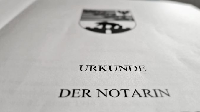 Urkunde Notariat