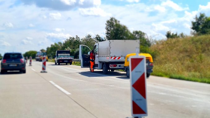 Autobahn Baustelle