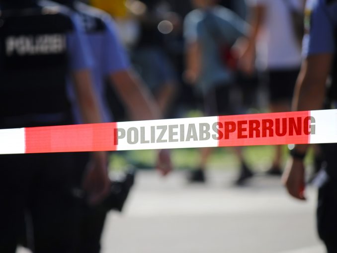 Polizeiabsperrung