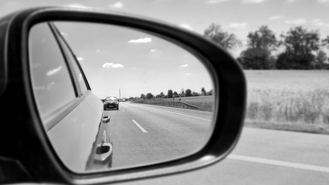 Rückspiegel Autobahn Verkehr Sicherheit