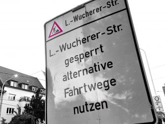 Ludwig-Wucherer-Straße Sperrung