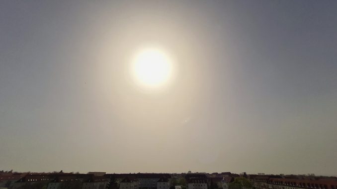 Feinstaub Saharastaub Sonne