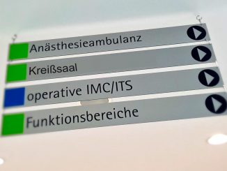 Beschilderung Krankenhaus Kreißsaal