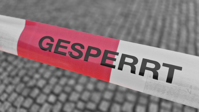 Absperrung